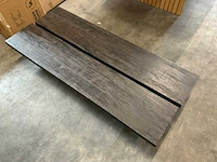 Venture home lancaster sofa table mocca 140x60xh25cm - afbeelding 2 van  4