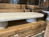 Venture home narvik sofa table beige 190x60xh25cm - afbeelding 3 van  9
