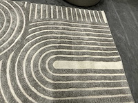 Venture home nikita vloerkleed 160x230cm grey/white - afbeelding 3 van  5