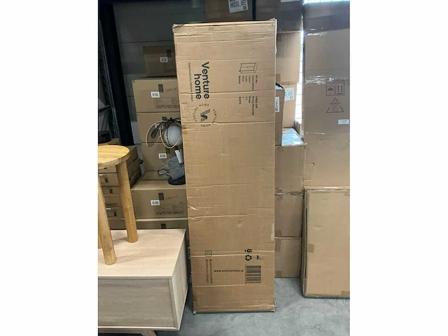 Venture home piring kledingkast beige 85x45xh183cm - afbeelding 2 van  3