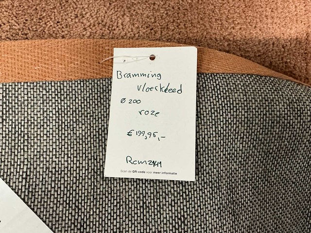 Venture home undra vloerkleed ø200cm dusty pink - afbeelding 3 van  3