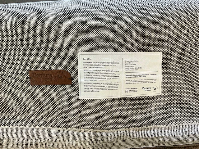 Venture home vloerkleed brown 230x160cm - afbeelding 3 van  3