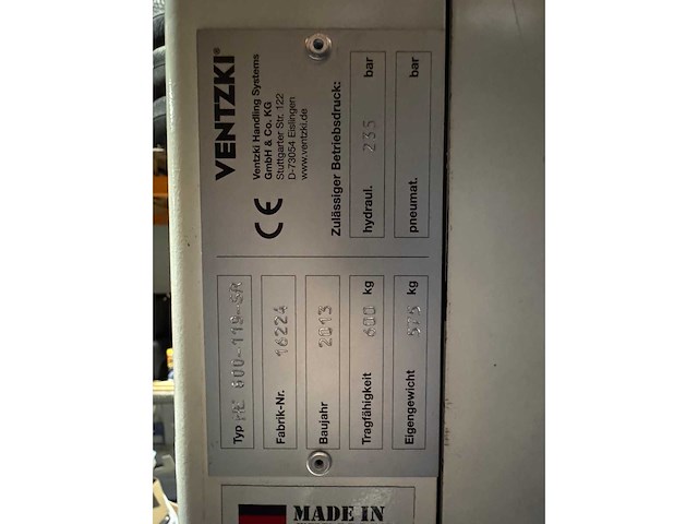 Ventzki - 2013 - he 600-119-sr - rolcontainer hefinrichting - afbeelding 7 van  9