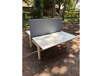 Vepa - duo-bureau hoogte: 63-87cm - 140x170cm