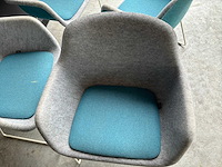 Vepa felt eetkamerstoel (4x) - afbeelding 4 van  5