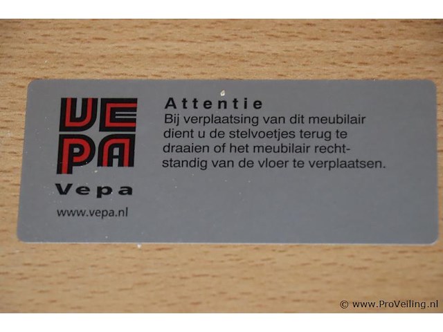 Vepa kantoorkast, 4-deurs incl. sleutels - afbeelding 3 van  6