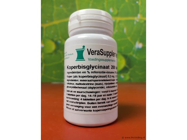 Vera voedingssupplementen, diverse soorten o.a. koperbisglycinaat, marine omega 3-complex & antioxidant-complex - afbeelding 3 van  19