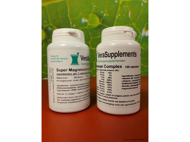 Vera voedingssupplementen, diverse soorten o.a. vitamine a/d-complex, super magnesium & mineraal complex - afbeelding 2 van  18