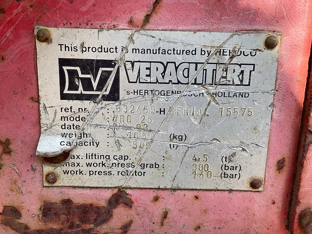 Verachtert vrg 25 rotator “cw30” - afbeelding 5 van  5