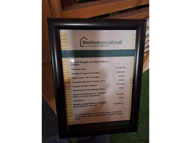 Veranda (douglas) met shutter - 500x250cm - afbeelding 19 van  19