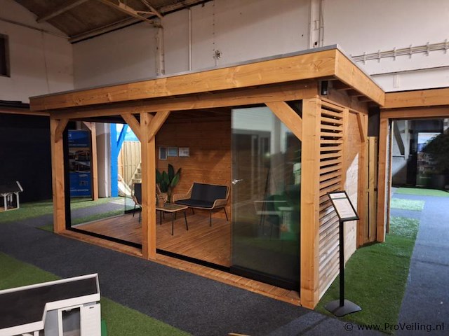 Veranda (douglas) met shutter - 500x250cm - afbeelding 1 van  19