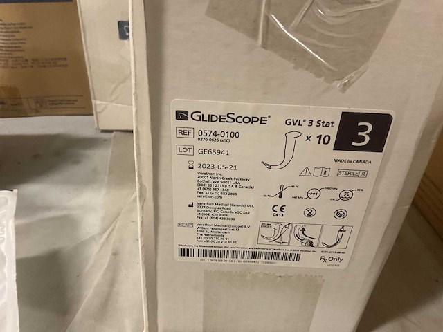 Verathon gvl 4 stat glidescope (40x) - afbeelding 3 van  4
