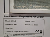 Verdampingskoeler 2.500m³/uur 230v guangdong, air cooler 3500, bouwjaar 2019 - afbeelding 5 van  6