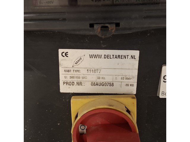 Verdeelkast 63a 400v, 2012, (32-3/400v, 16-6/230v) doorlusbaar - afbeelding 4 van  10