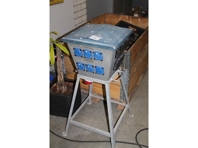 Verdeelkast keraf / omega 107910 ke100 blauw met 3x kracht en 6x 230v. - afbeelding 2 van  4
