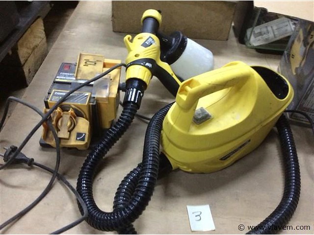 Verfpistool + slijper - afbeelding 1 van  3