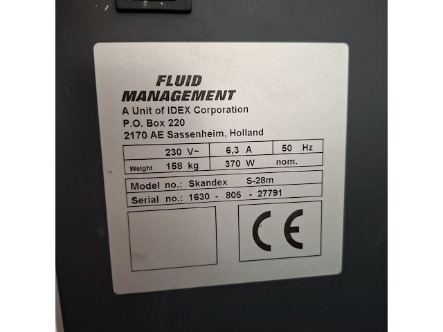 Verfschudmachine fm, skandex s-28m - afbeelding 8 van  9