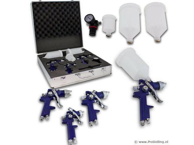 Verfspuitpistool 11-delig incl. koffer - afbeelding 1 van  6