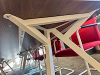 Vergaderset - bestaande uit 4x vergadertafel 240x100x75cm & 12x vergaderstoel - afbeelding 6 van  6