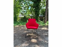 Vergaderstoel hendrix mini rood (6x) - afbeelding 2 van  4