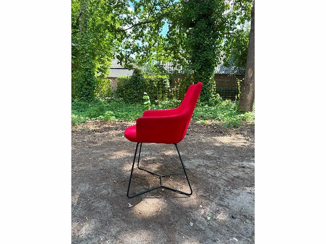 Vergaderstoel hendrix mini rood (6x) - afbeelding 3 van  4