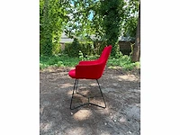Vergaderstoel hendrix mini rood (6x) - afbeelding 3 van  4