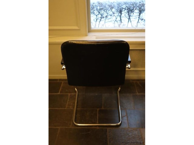 Vergaderstoelen, leer bekleed - 4 stuks - afbeelding 6 van  6