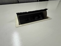 Vergadertafel 400x120x75cm v.v. stroomvoorzieningen - afbeelding 4 van  6