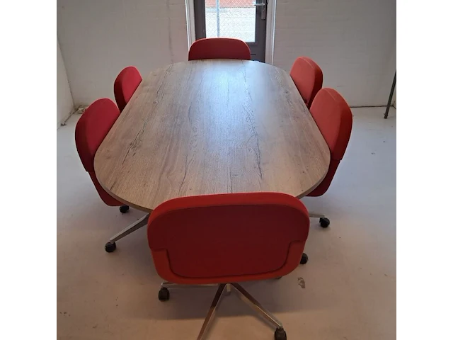 Vergadertafel & 6x stoel - afbeelding 1 van  8