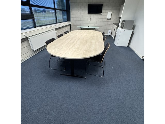 Vergadertafel, ahrend, mehes, eiken/zwart - afbeelding 3 van  3