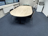 Vergadertafel, ahrend, mehes, eiken/zwart - afbeelding 3 van  3