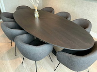 Vergadertafel dimitri de roeck met pols potten stoelen - afbeelding 2 van  8