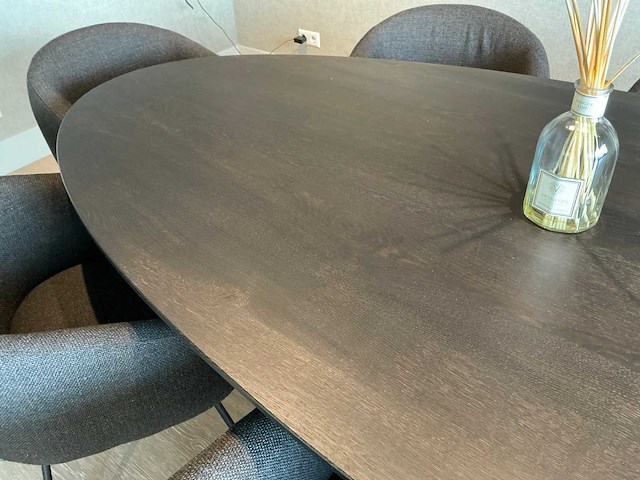 Vergadertafel dimitri de roeck met pols potten stoelen - afbeelding 4 van  8