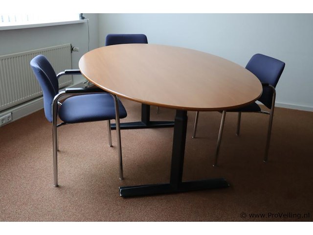Vergadertafel incl. 3 vergaderstoelen - afbeelding 1 van  7