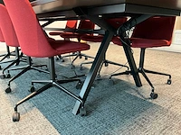 Vergadertafel met 10 vergaderstoelen - afbeelding 4 van  6