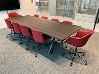 Vergadertafel met 10 vergaderstoelen - afbeelding 2 van  6
