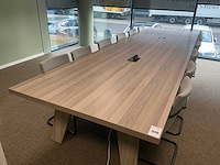 Vergadertafel met 12 vergaderstoelen - afbeelding 2 van  9