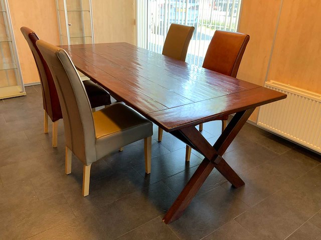 Vergadertafel met 4 stoelen - afbeelding 1 van  5