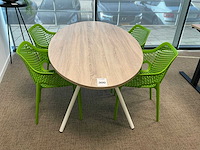 Vergadertafel met 4 vergaderstoelen - afbeelding 2 van  6