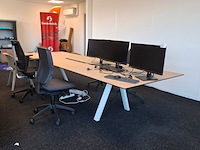 Vergadertafel met 4x bureaustoel en stoel - afbeelding 6 van  12