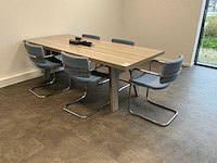 Vergadertafel met 5 sledestoelen - afbeelding 1 van  6