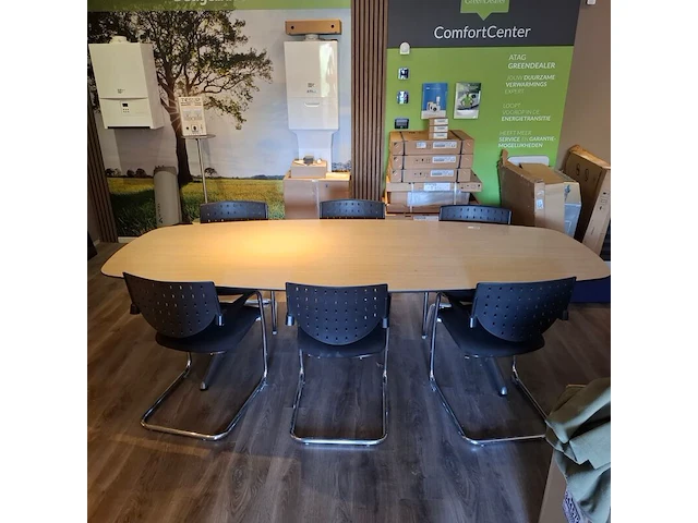Vergadertafel met 6 stoelen - afbeelding 3 van  6