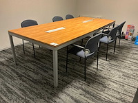 Vergadertafel met 6 vergaderstoelen - afbeelding 1 van  5