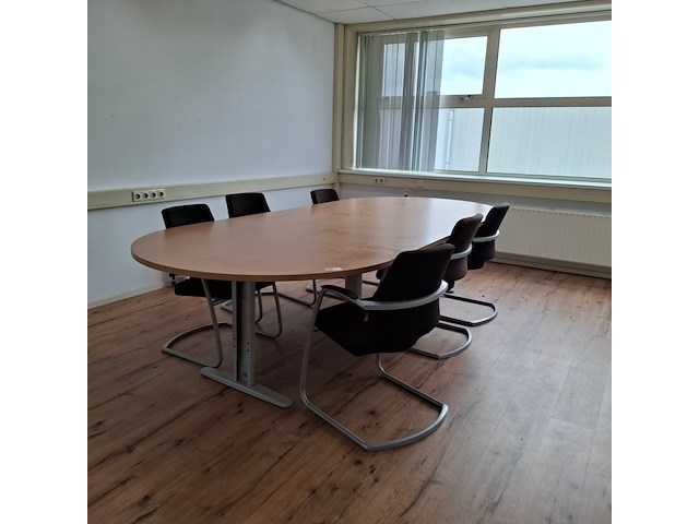 Vergadertafel met 6x stoel - afbeelding 1 van  9