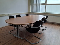 Vergadertafel met 6x stoel - afbeelding 1 van  9