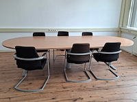 Vergadertafel met 6x stoel - afbeelding 2 van  9