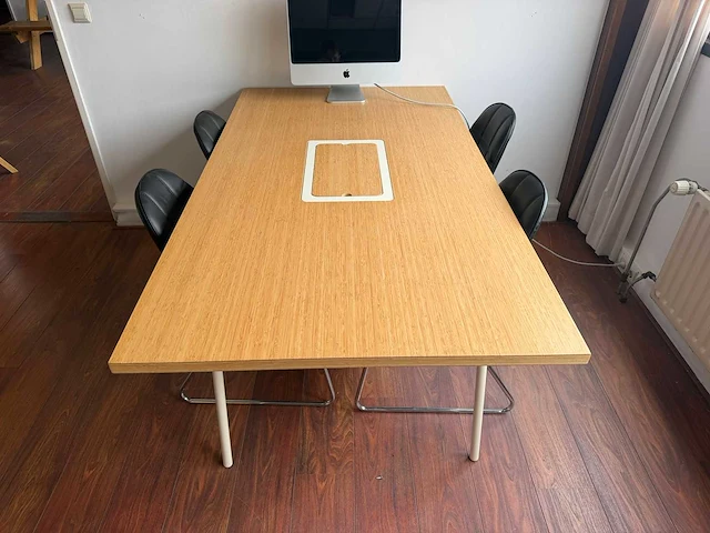 Vergadertafel met 7 stoelen - afbeelding 2 van  7