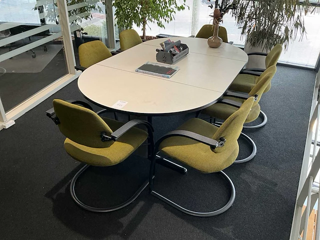 Vergadertafel met 7 stoelen - afbeelding 2 van  4