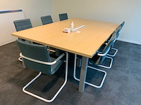 Vergadertafel met 7 vergaderstoelen - afbeelding 3 van  9