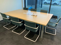 Vergadertafel met 7 vergaderstoelen - afbeelding 5 van  9